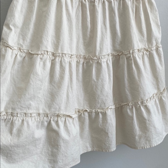 SUNDAY Best Aritzia 100% Cotton Tiered Mini Dress in Whisper White XS - Picture 4 of 10